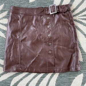 Harper Heritage Faux Leather Mini Skirt Womens Small